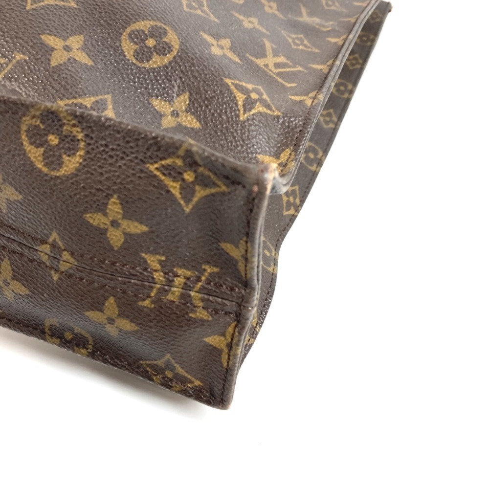 LOUIS VUITTON M51140 Monogram Sac Plat Bag, Vertical Tote Handbag, Canvas, Me... - Picture 6 of 13